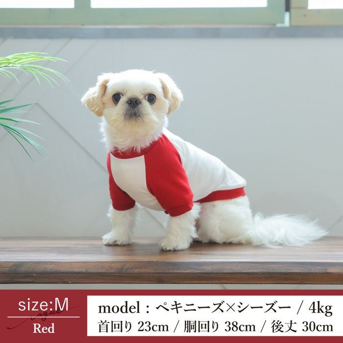 Vague ロゴ 刺繍 犬 犬服 服 洋服 犬の服 ドッグウェア ペットウェア Tシャツ ラグラン 半袖 袖あり お揃い ペアルック  かわいい おしゃれ シンプル 綿 コットン 日本製 春 夏 秋