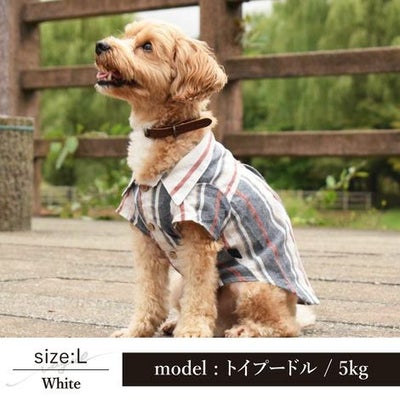 ☆楽天ランキング1位☆【ポイント20倍】【初売りP還元】ラッピング無料犬服犬服犬の服ドッグウェア小型犬ペアルックお揃いあす楽メール便送料無料誕生日記念日バレンタインデーホワイトデーギフトプレゼント綿日本製シャツストライプ