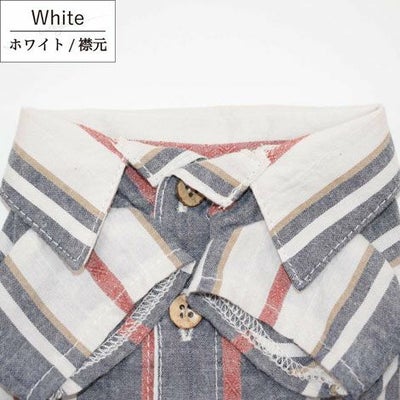 ☆楽天ランキング1位☆【ポイント20倍】【初売りP還元】ラッピング無料犬服犬服犬の服ドッグウェア小型犬ペアルックお揃いあす楽メール便送料無料誕生日記念日バレンタインデーホワイトデーギフトプレゼント綿日本製シャツストライプ