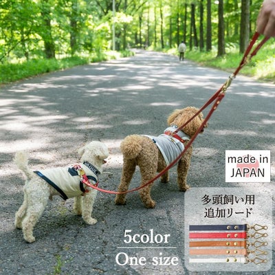 【ポイント20倍】ラッピング無料犬犬用ペットグッズ用品ドッググッズペットグッズ小型犬あす楽メール便送料無料誕生日記念日父の日母の日ホワイトデー母の日ギフトプレゼント追加リードレザーカプラー日本製お出かけ多頭飼い2頭引き