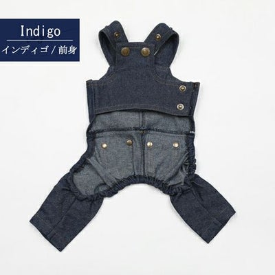 【ポイント20倍】ラッピング無料犬服犬服洋服犬の服ドッグウェアペットウェア小型犬あす楽メール便送料無料誕生日記念日父の日母の日ホワイトデープレゼントギフト贈り物犬用デニムサロペットパンツつなぎカバーオール綿日本製春夏秋冬重ね着